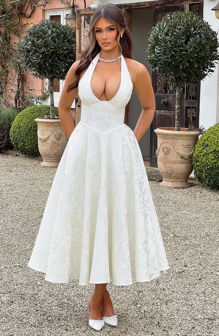 Crystal | Romantic Midi Dress - Ciara & Fiona