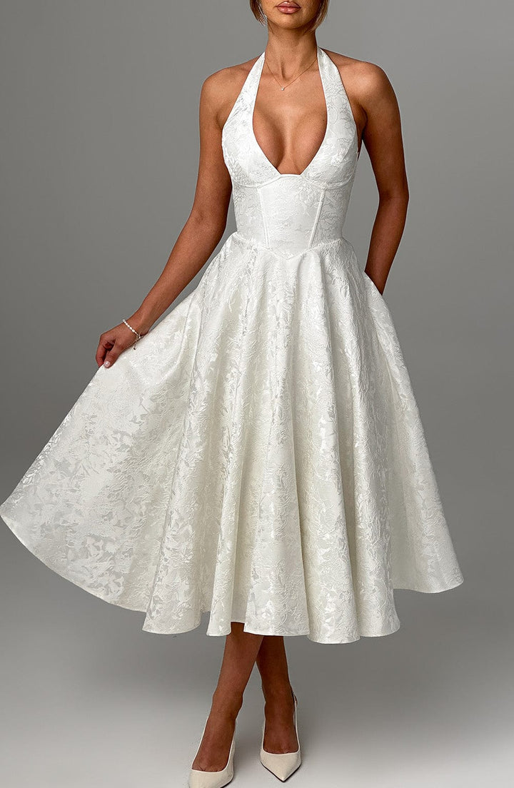 Crystal | Romantic Midi Dress - Ciara & Fiona