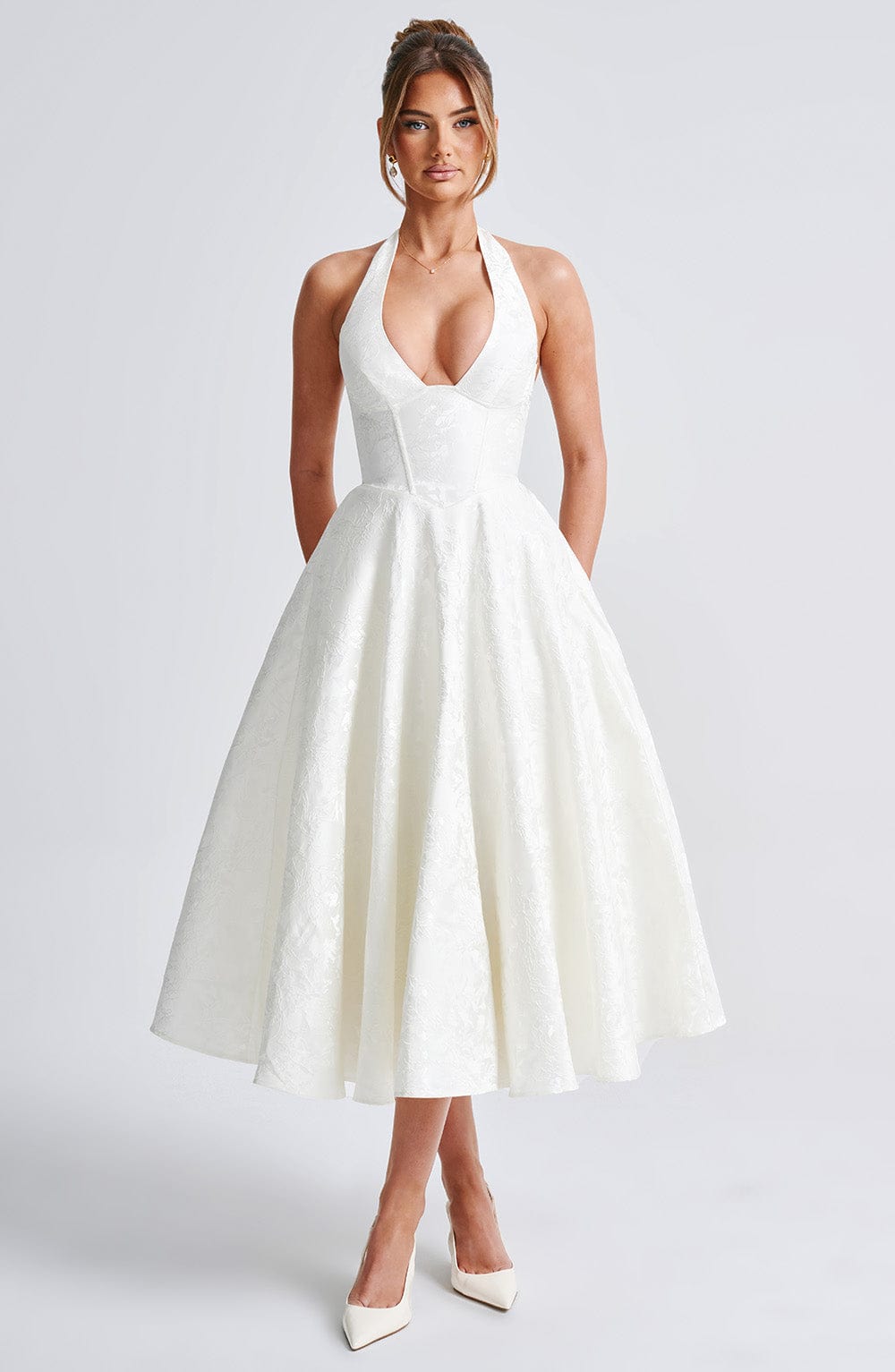 Crystal | Romantic Midi Dress - Ciara & Fiona