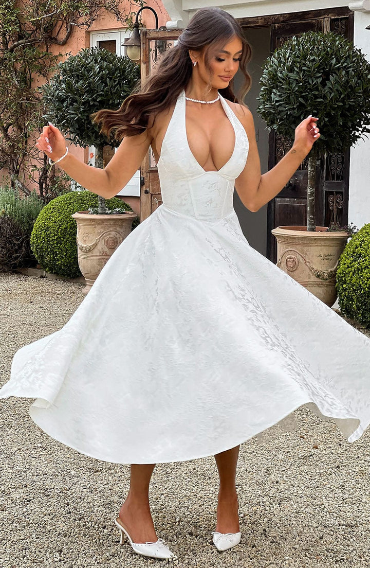 Crystal | Romantic Midi Dress - Ciara & Fiona