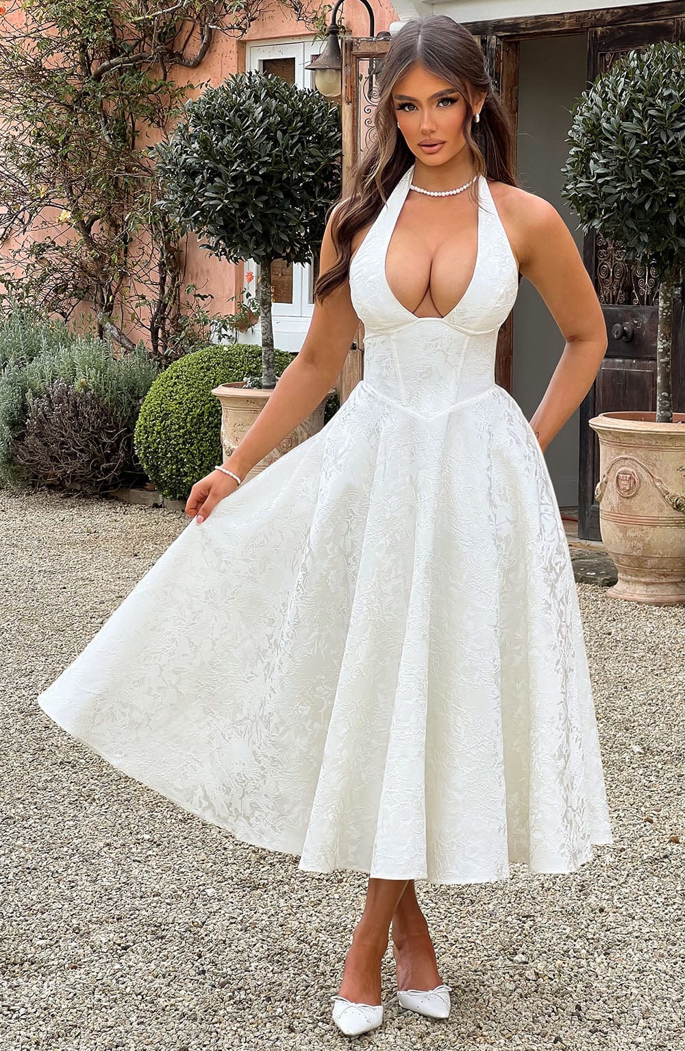 Crystal | Romantic Midi Dress - Ciara & Fiona