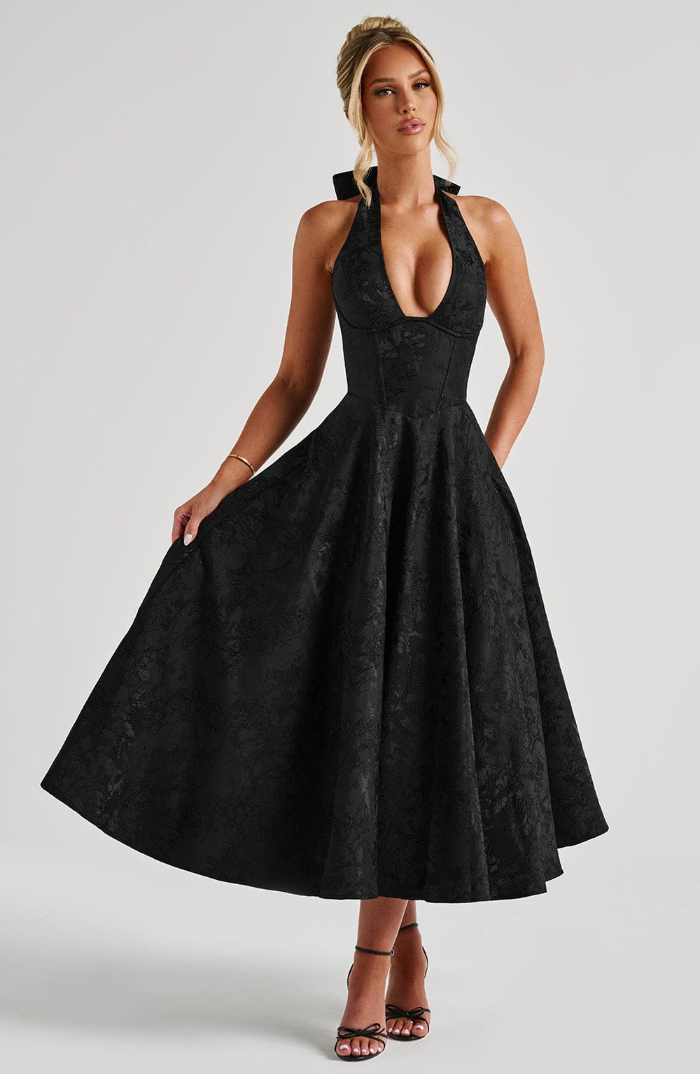 Crystal | Romantic Midi Dress - Ciara & Fiona