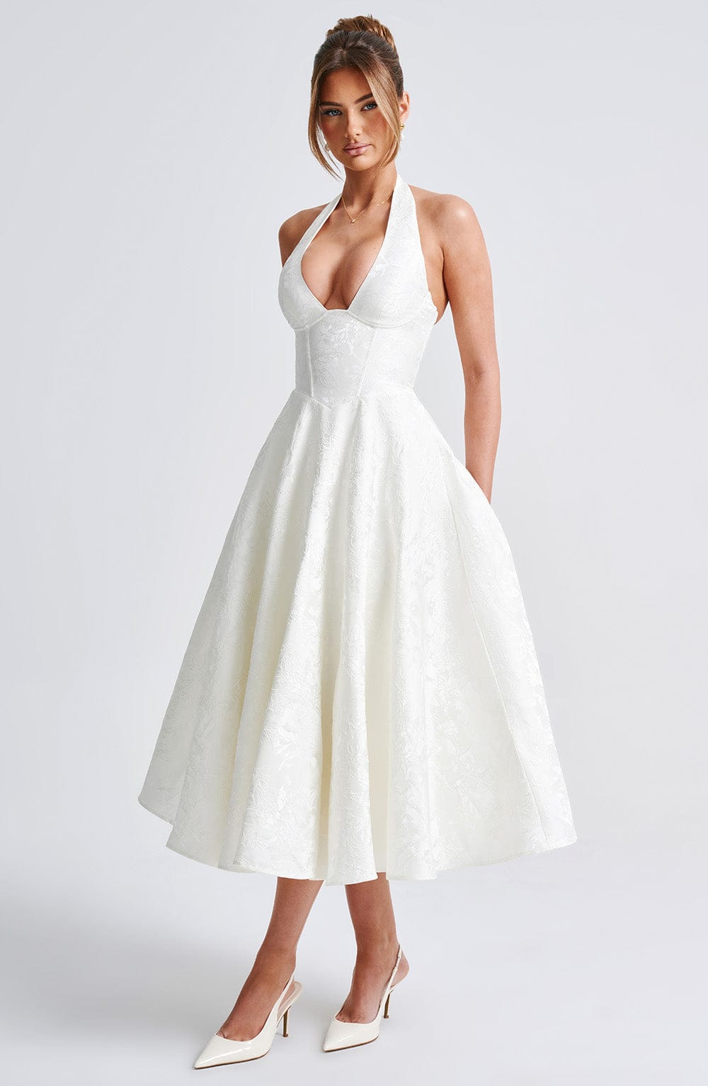 Crystal | Romantic Midi Dress - Ciara & Fiona