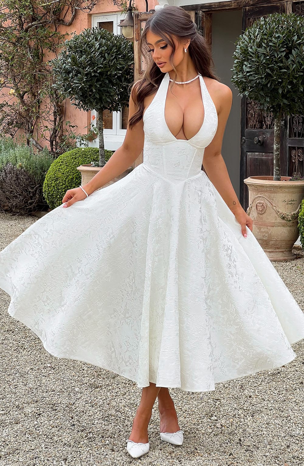 Crystal | Romantic Midi Dress - Ciara & Fiona