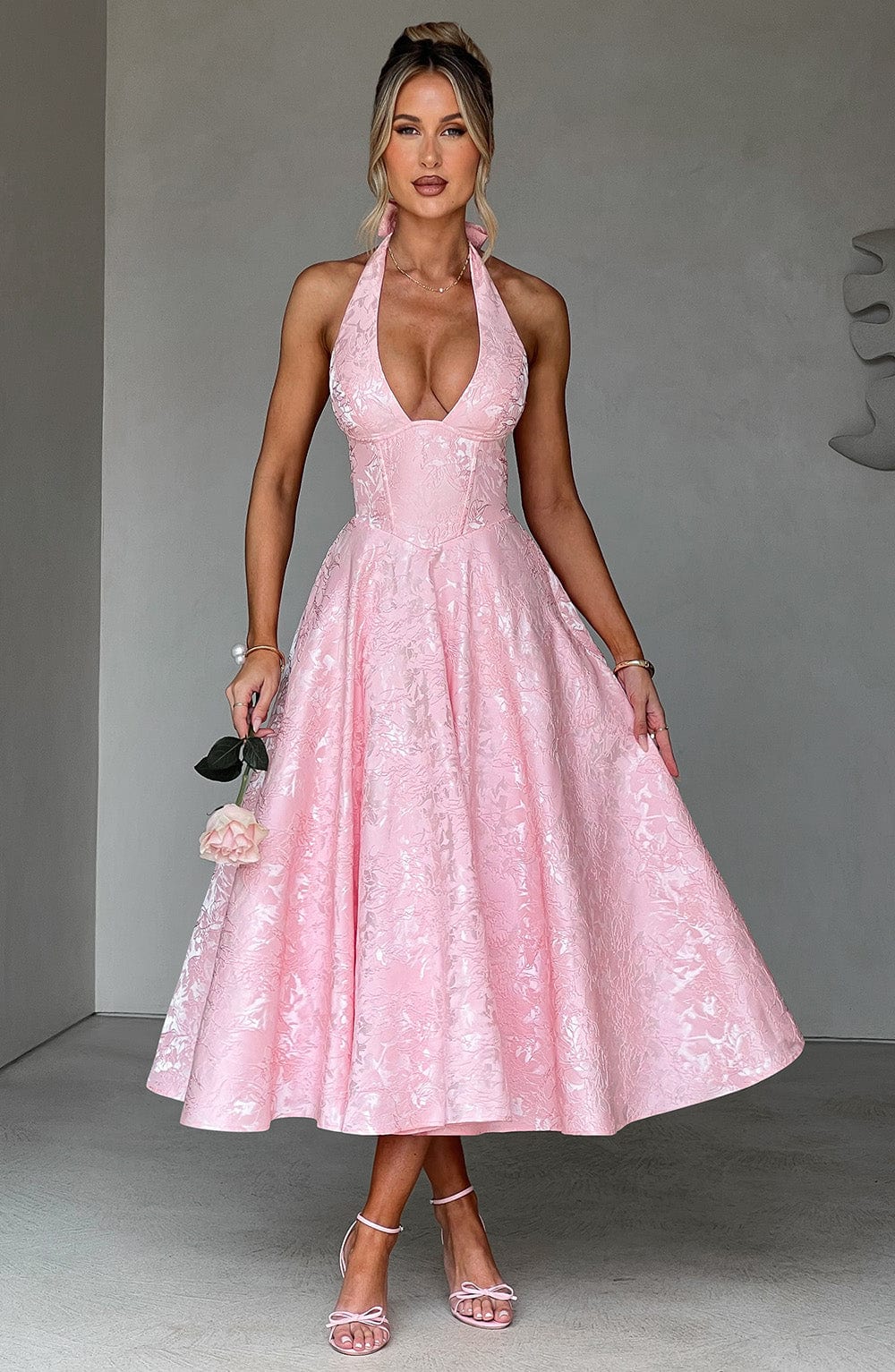 Crystal | Romantic Midi Dress - Ciara & Fiona