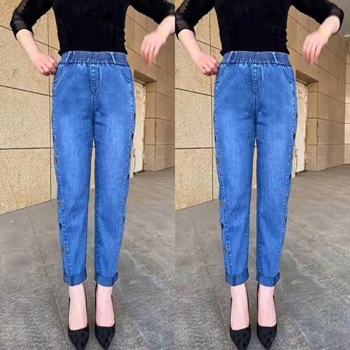 Dalary | Stretchable High Waist Pants - Ciara & Fiona