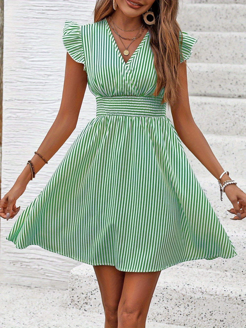 Dany | Striped Summer Dress - Ciara & Fiona