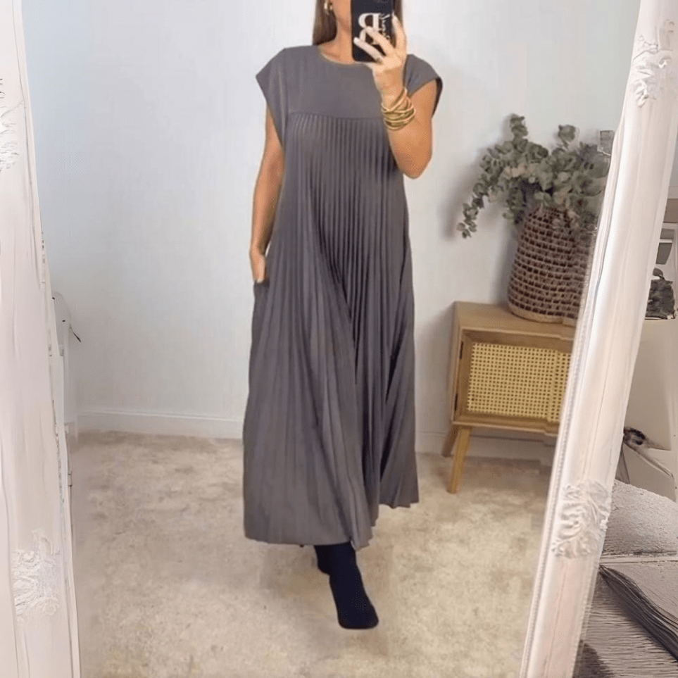 Dhane | Light And Fresh Pleated Dress - Ciara & Fiona