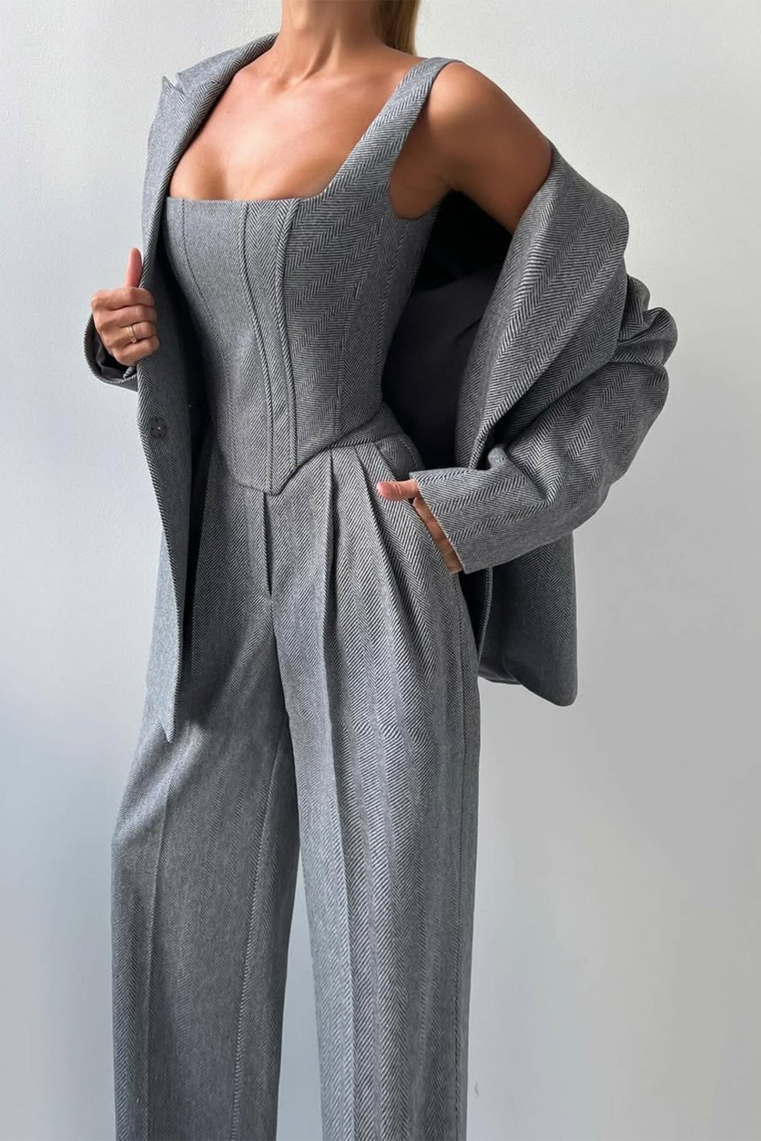 Dolce | Sophisticated Three - piece Tailored Suit - Ciara & Fiona