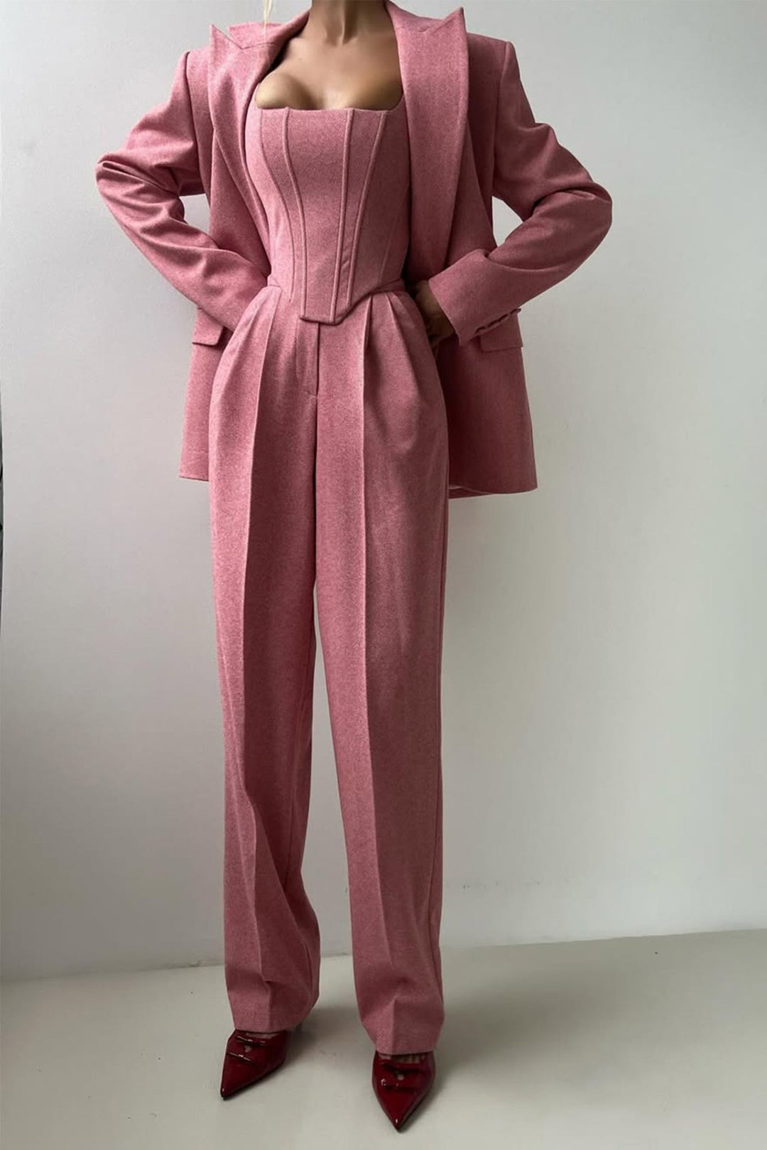 Dolce | Sophisticated Three - piece Tailored Suit - Ciara & Fiona