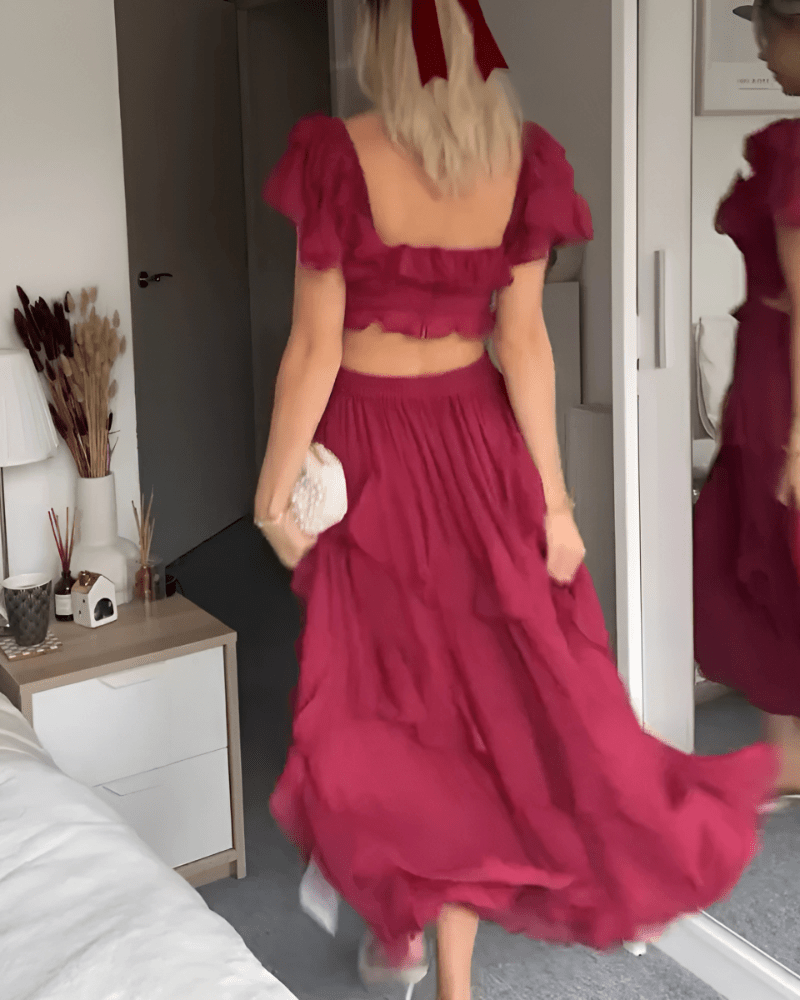 Dolly | Sophisticated Ruffle Summer Dress - Ciara & Fiona