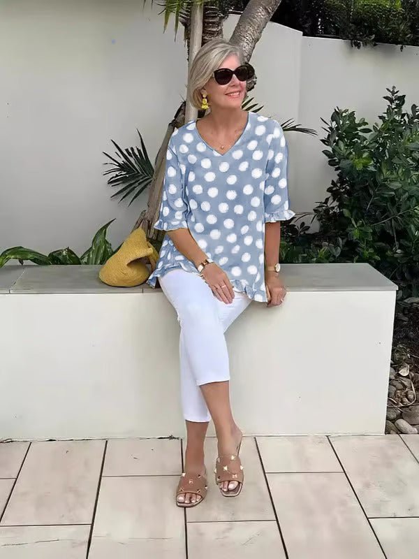 Dulce | Printed Vintage Top - Ciara & Fiona