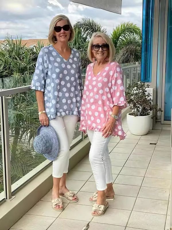 Dulce | Printed Vintage Top - Ciara & Fiona