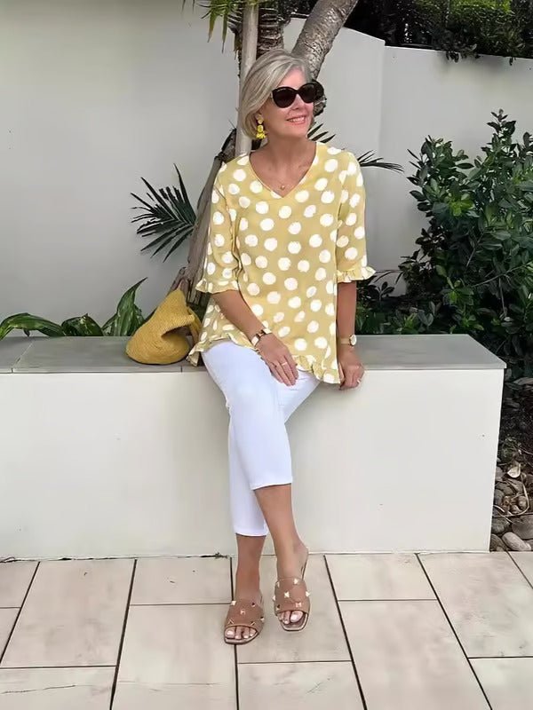 Dulce | Printed Vintage Top - Ciara & Fiona