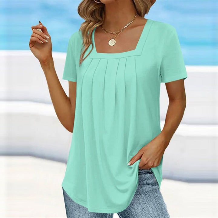 Eliette | Pleated Summer Blouse - Ciara & Fiona