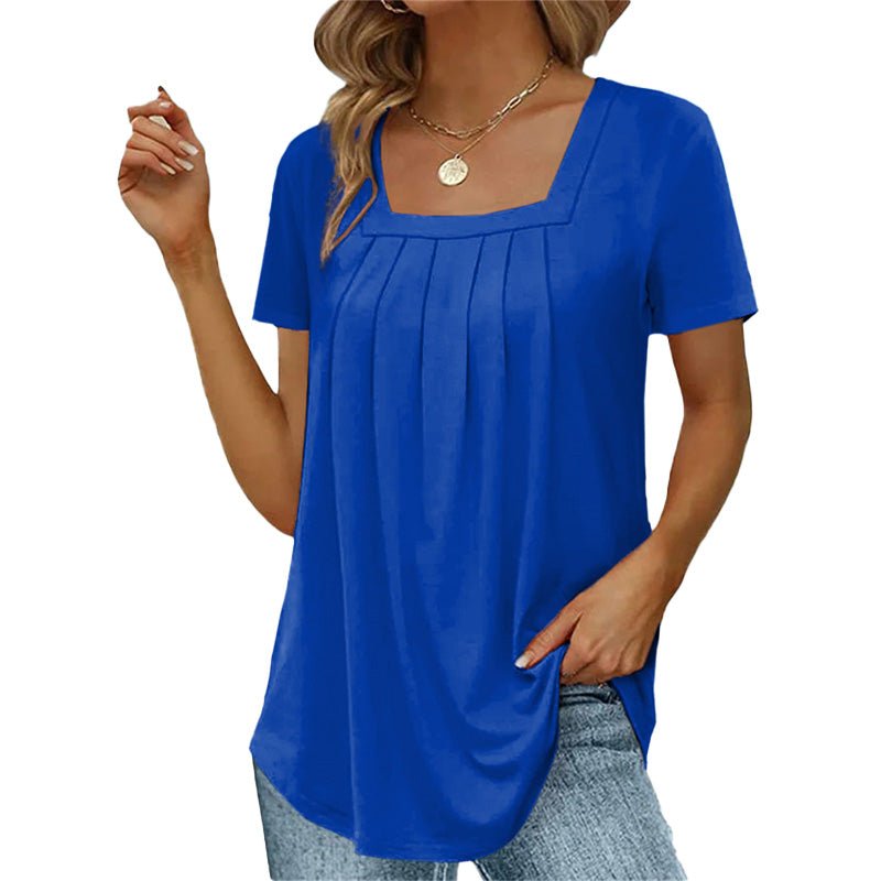 Eliette | Pleated Summer Blouse - Ciara & Fiona
