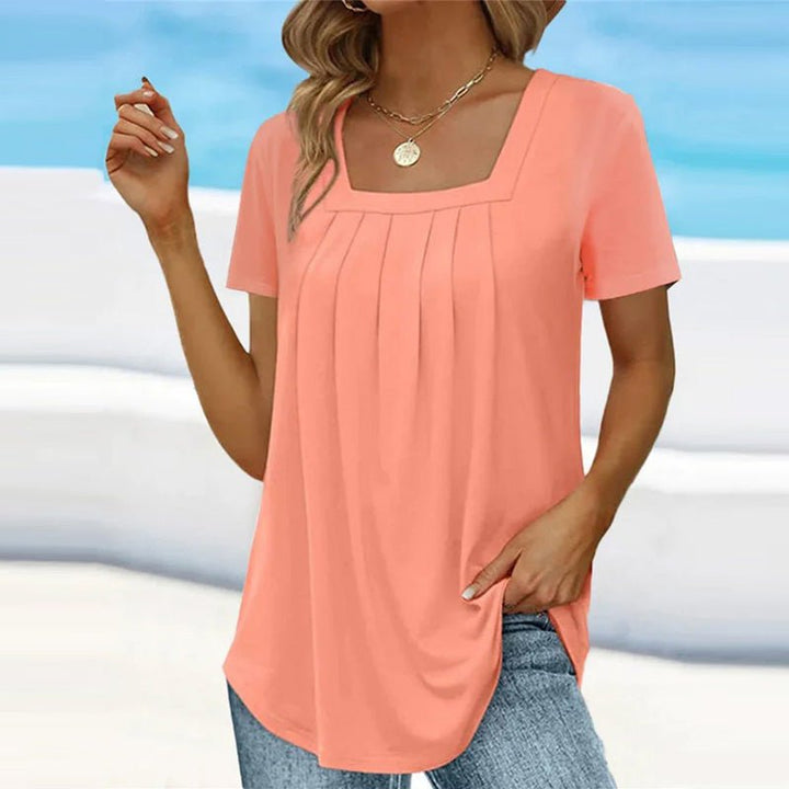 Eliette | Pleated Summer Blouse - Ciara & Fiona