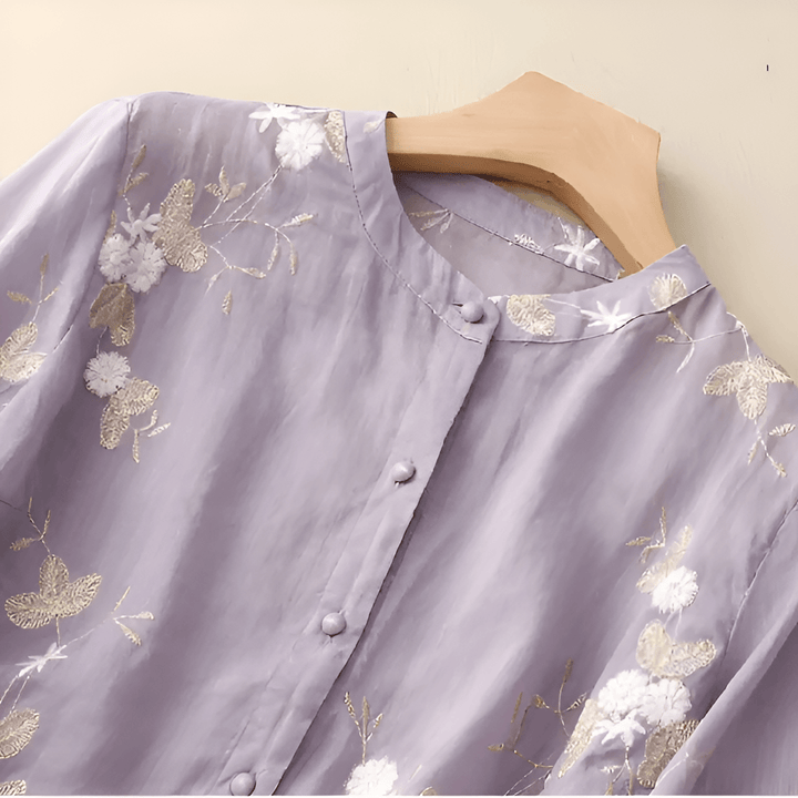 ELIORA | Embroidered Feminine Blouse - Ciara & Fiona