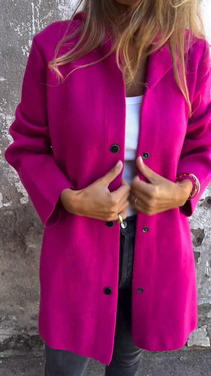 ELISA | Casual single - breasted blazer with hood - Ciara & Fiona