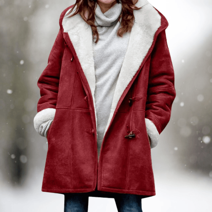 ELVARA | Women’s Suede Hooded Jacket - Ciara & Fiona