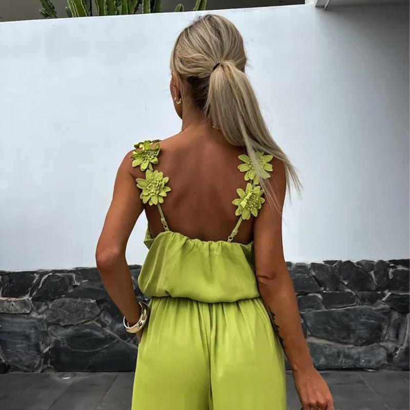 Emelia | Elegant Chic Sleeveless Jumpsuit - Ciara & Fiona