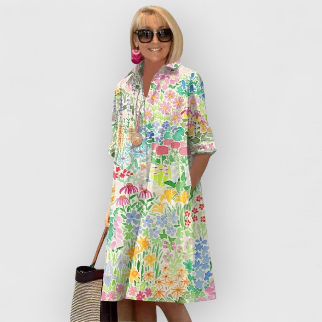 Ethnea | Premium Floral Dress - Ciara & Fiona