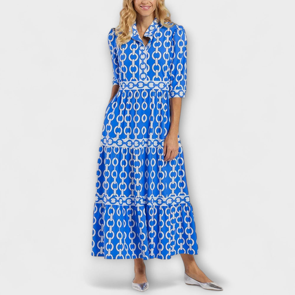 EVONNE | Flowy Midi Dress with Elegant Detail - Ciara & Fiona