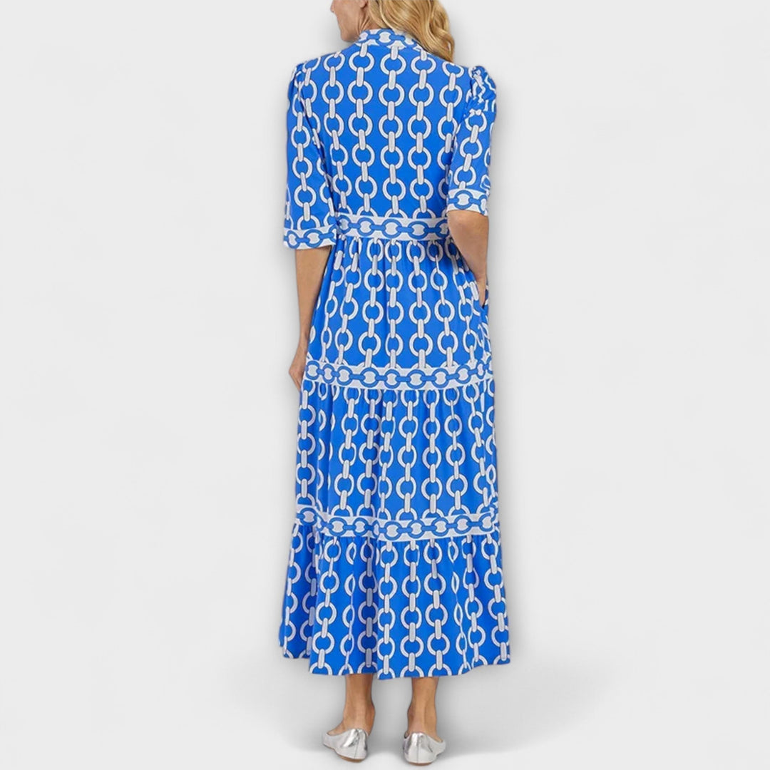 EVONNE | Flowy Midi Dress with Elegant Detail - Ciara & Fiona