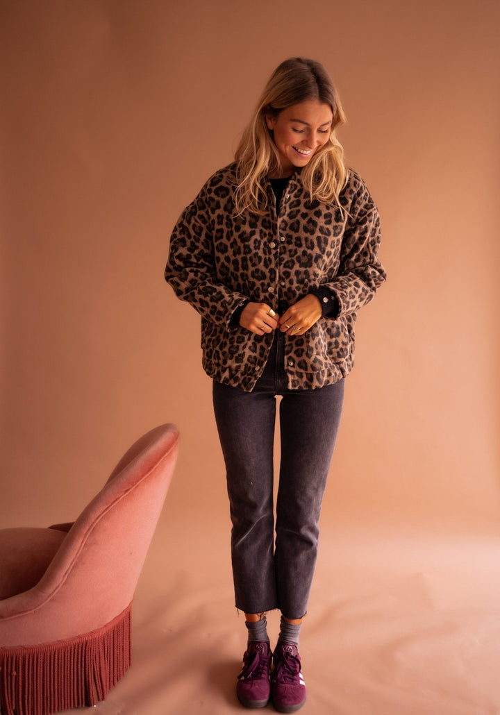 FATIMA | Women’s Leopard Print Jacket - Ciara & Fiona