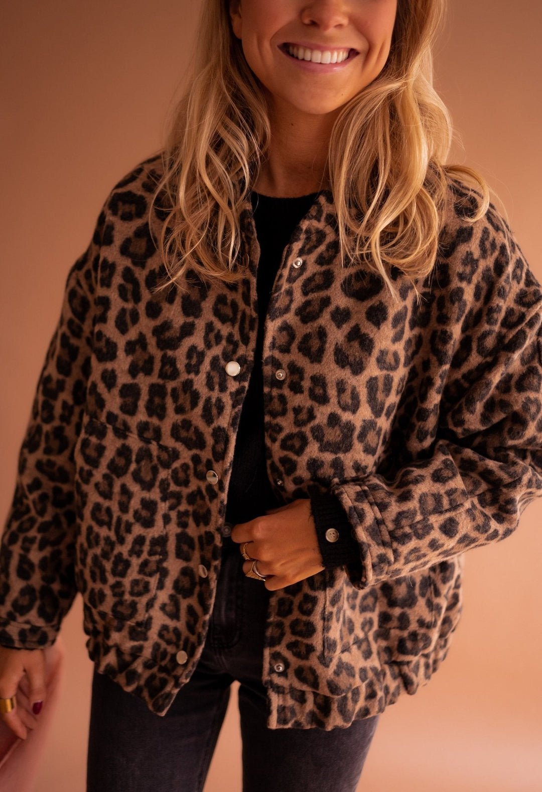 FATIMA | Women’s Leopard Print Jacket - Ciara & Fiona