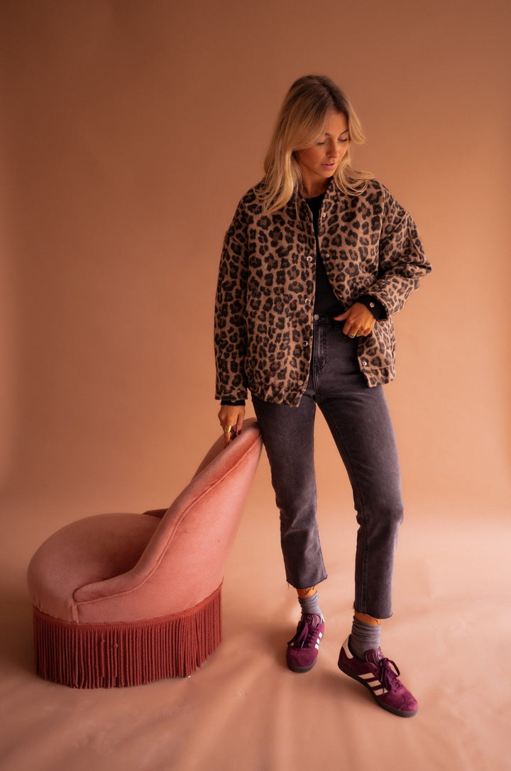FATIMA | Women’s Leopard Print Jacket - Ciara & Fiona
