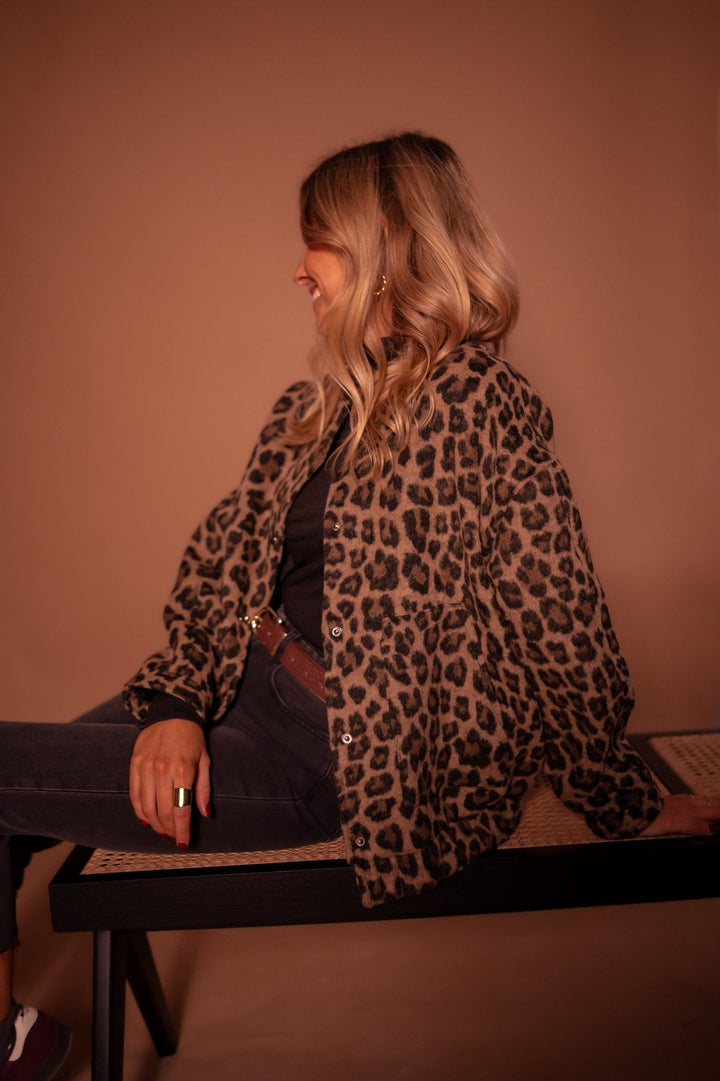 FATIMA | Women’s Leopard Print Jacket - Ciara & Fiona