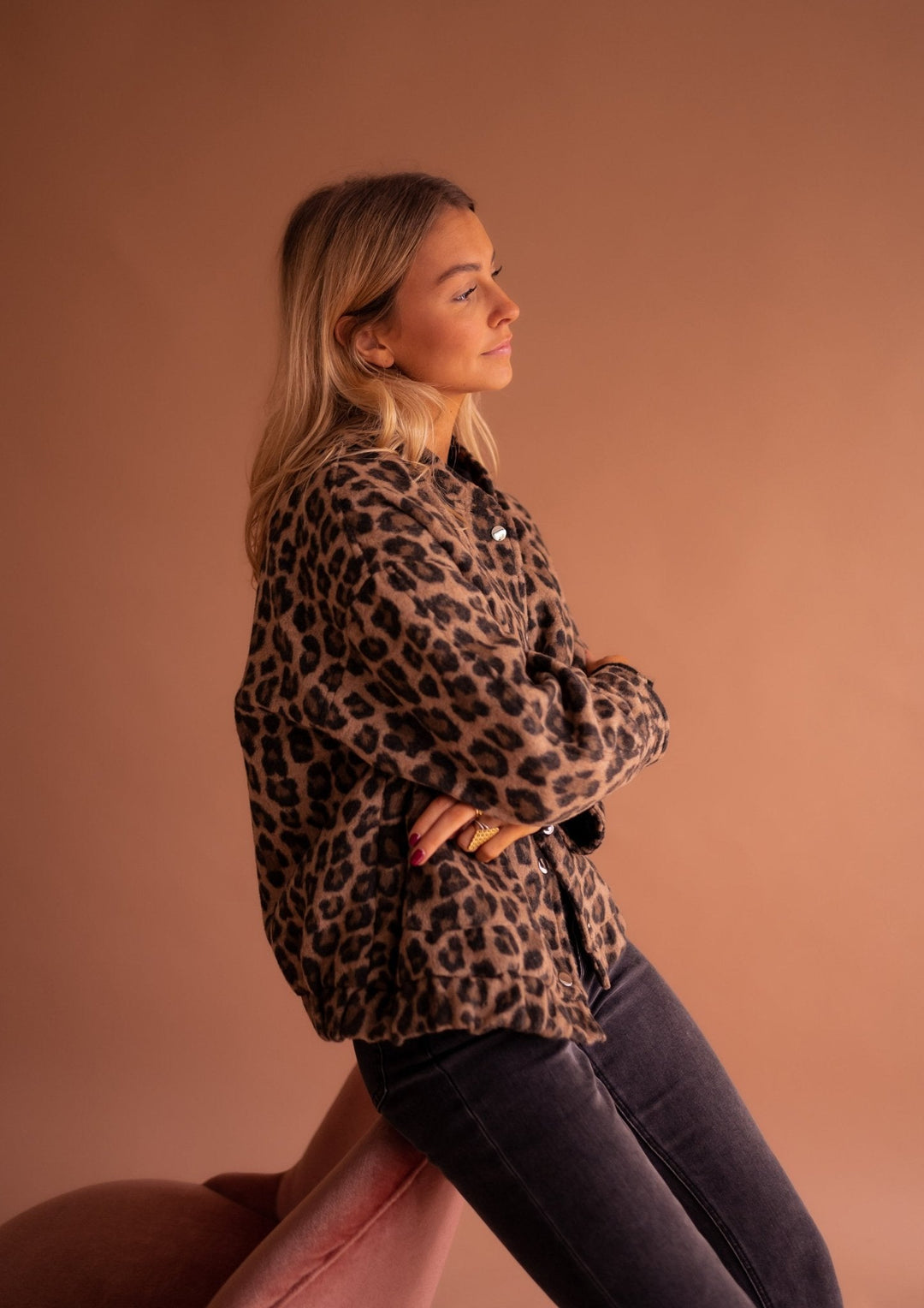 FATIMA | Women’s Leopard Print Jacket - Ciara & Fiona
