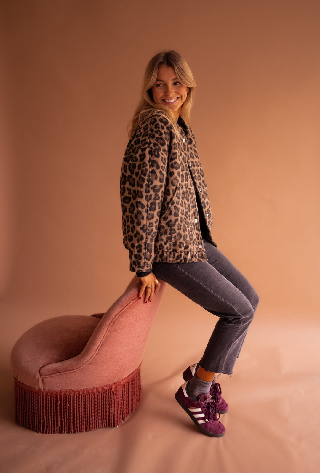 FATIMA | Women’s Leopard Print Jacket - Ciara & Fiona