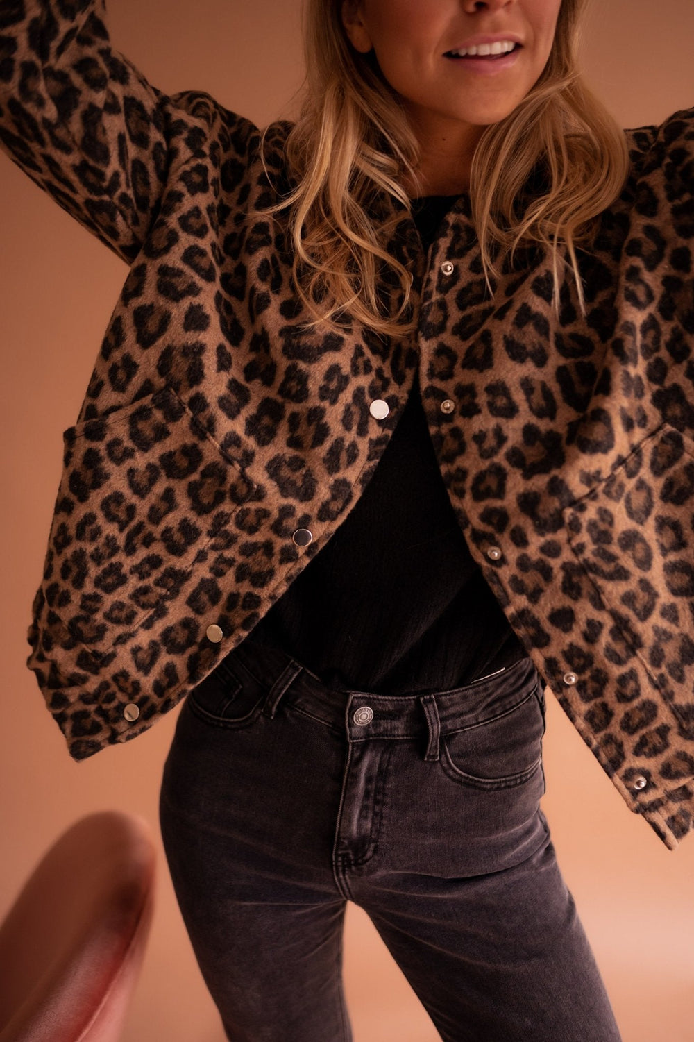 FATIMA | Women’s Leopard Print Jacket - Ciara & Fiona