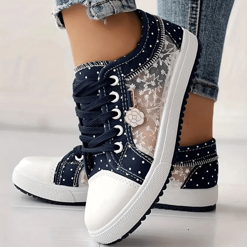 FLORIVIA | Breathable Floral Sneakers - Ciara & Fiona