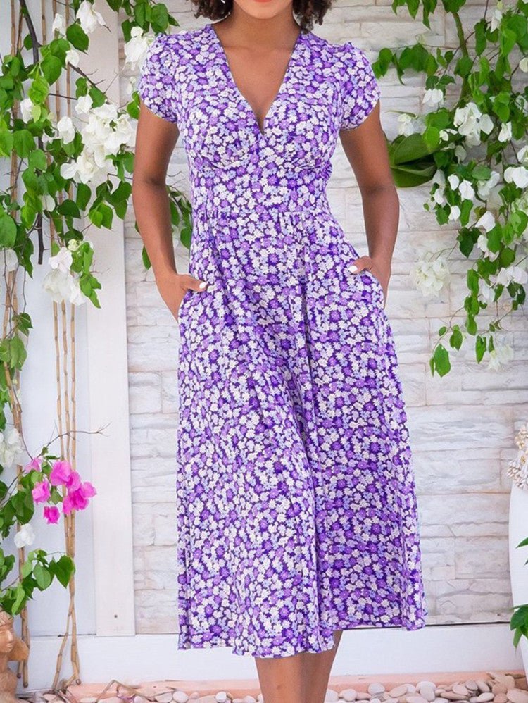 Fyang | Button - Front Midi Dress - Ciara & Fiona