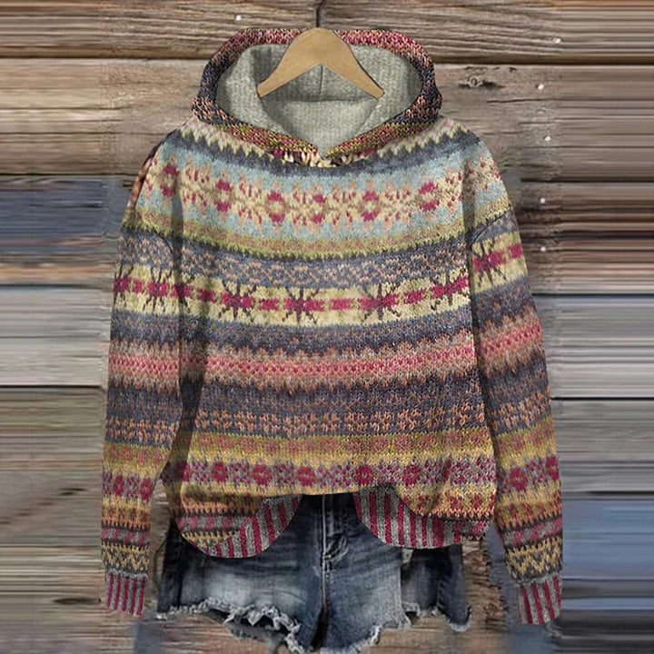 Gaby | Ethnic retro hoodie - Ciara & Fiona