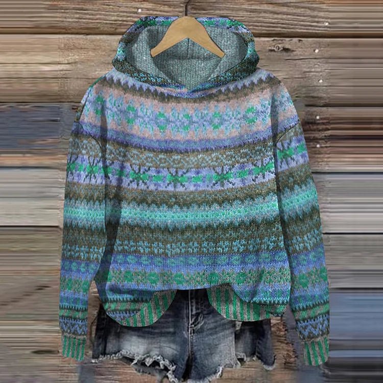 Gaby | Ethnic retro hoodie - Ciara & Fiona