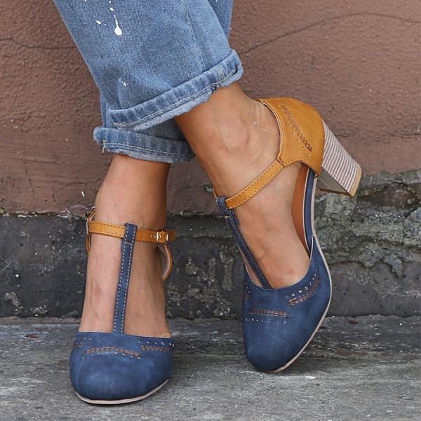Gigi | Heeled Retro Sandals - Ciara & Fiona