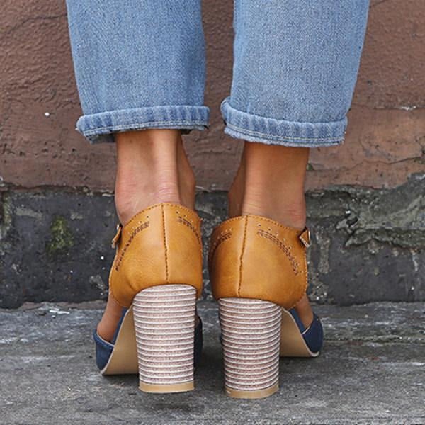 Gigi | Heeled Retro Sandals - Ciara & Fiona