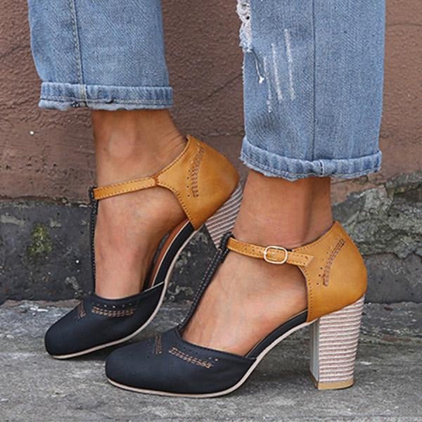 Gigi | Heeled Retro Sandals - Ciara & Fiona