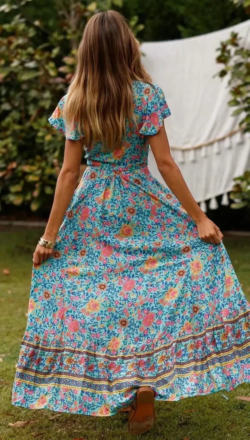 Haydee | Boho Wrap Maxi Dress - Ciara & Fiona