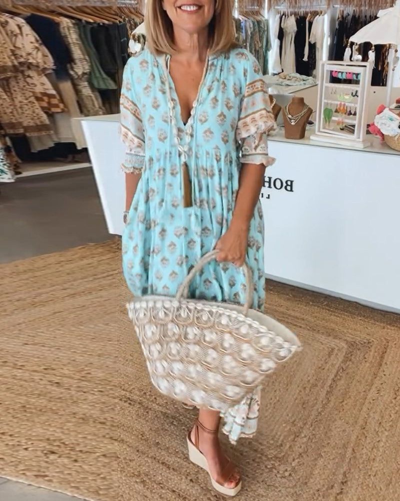 Hiley | Casual Printed Dress - Ciara & Fiona