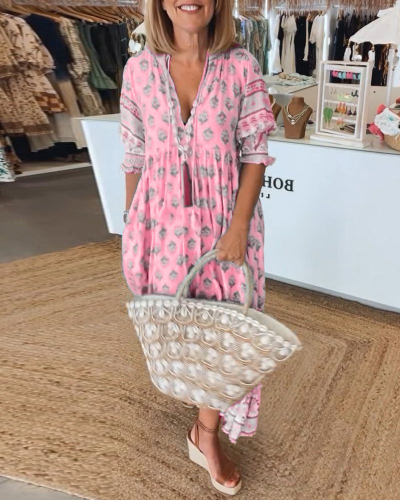 Hiley | Casual Printed Dress - Ciara & Fiona