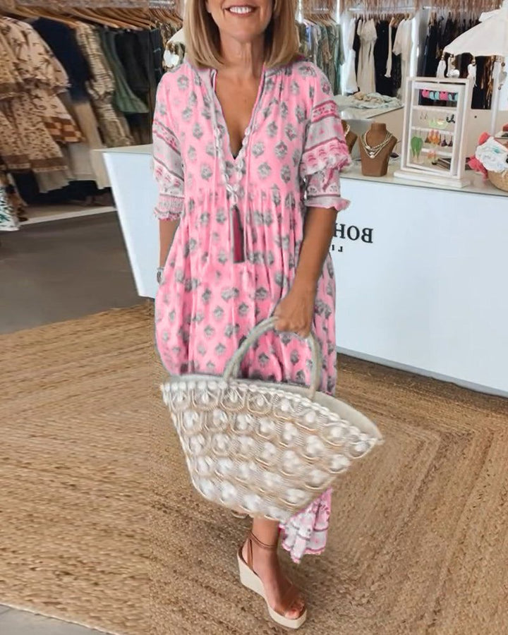 Hiley | Casual Printed Dress - Ciara & Fiona