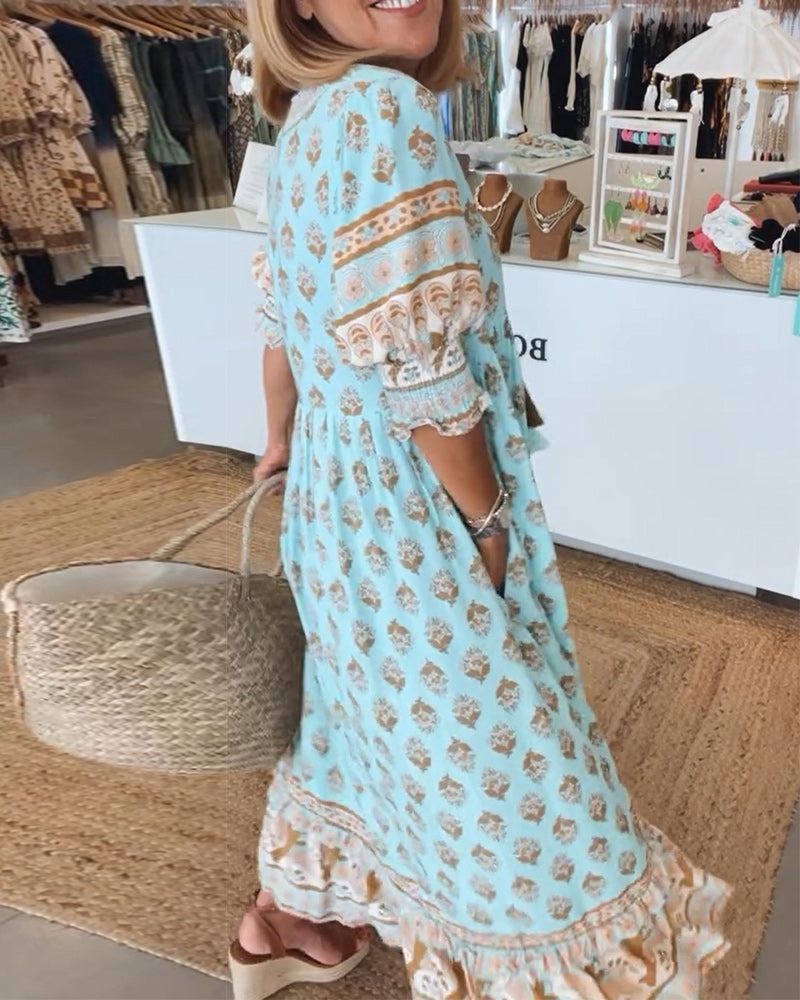 Hiley | Casual Printed Dress - Ciara & Fiona