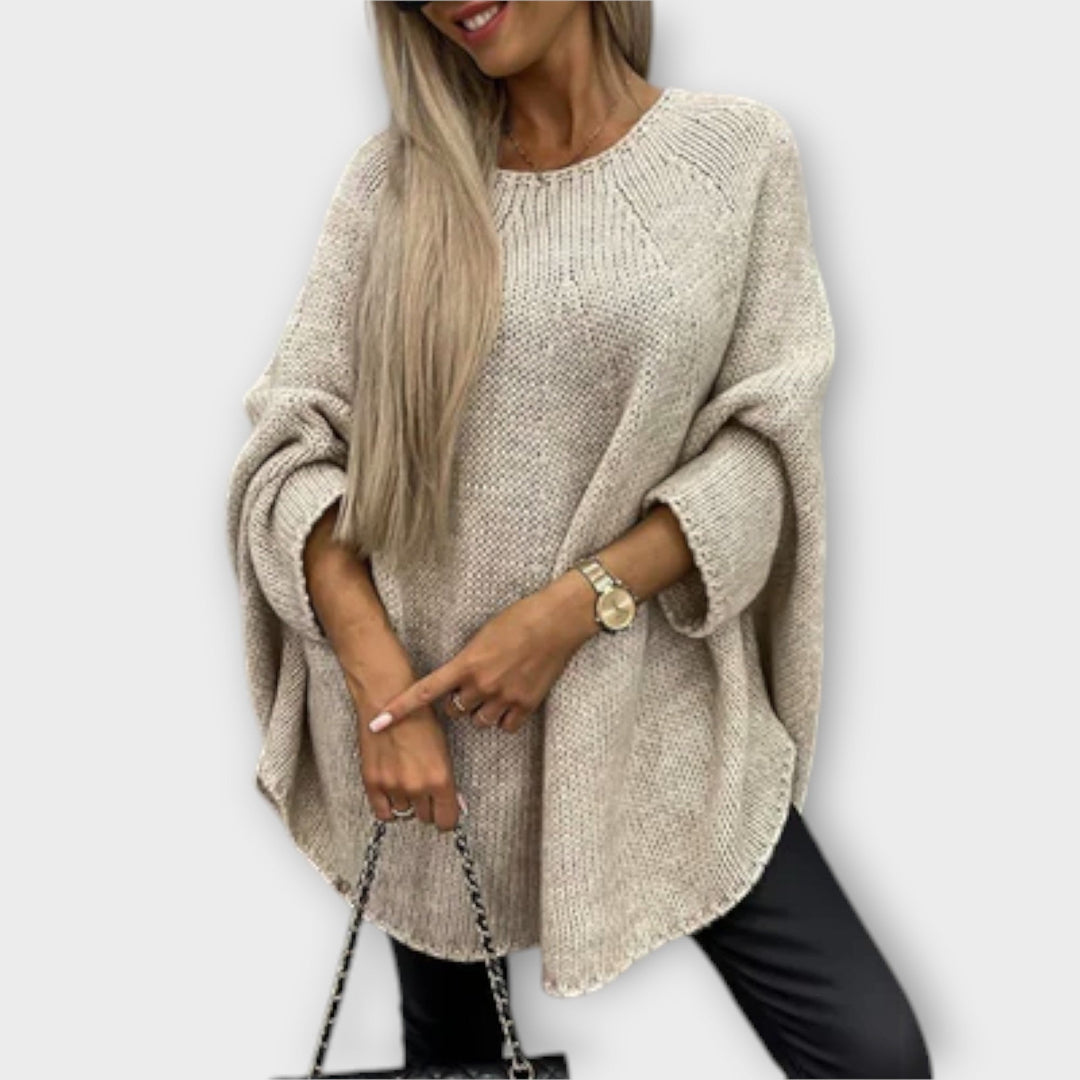 Isabelle - Chic Women's Round Neck Sweater - Ciara & Fiona
