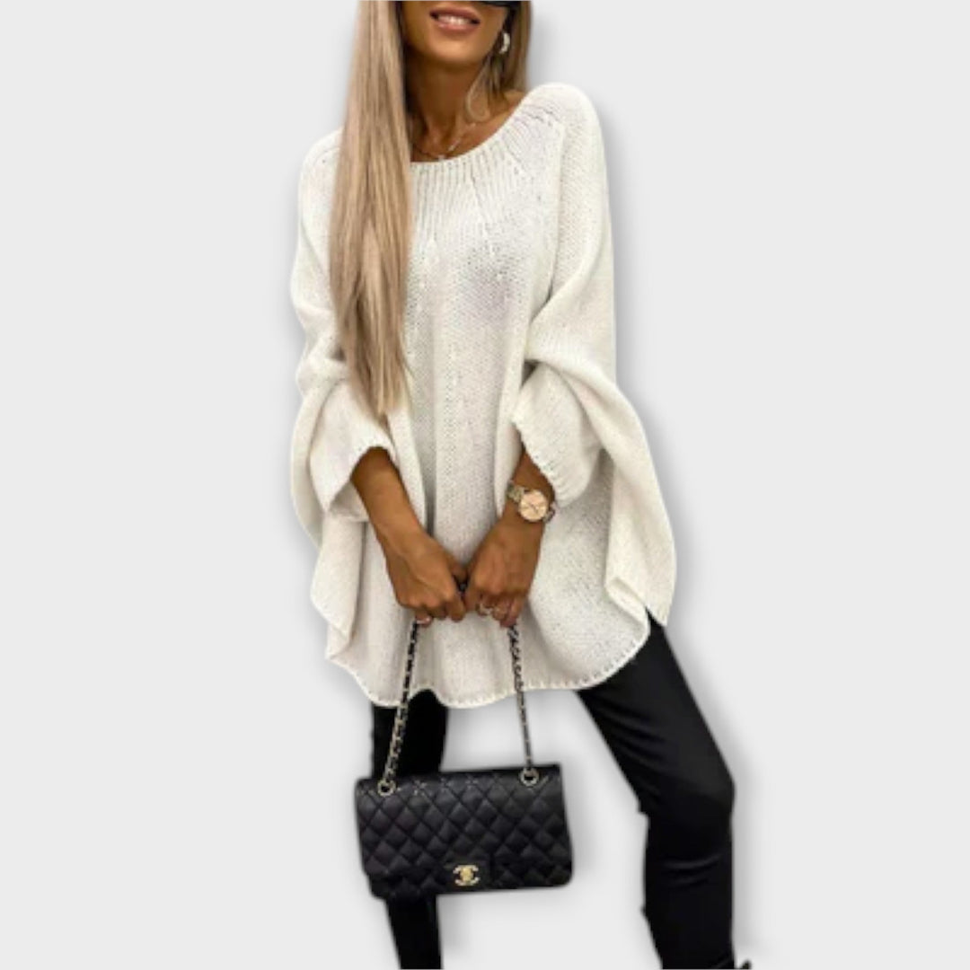 Isabelle - Chic Women's Round Neck Sweater - Ciara & Fiona