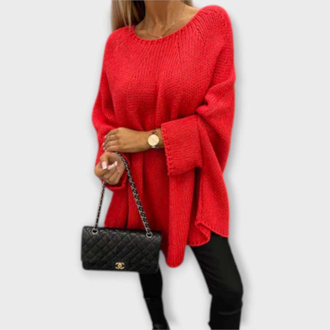 Isabelle - Chic Women's Round Neck Sweater - Ciara & Fiona